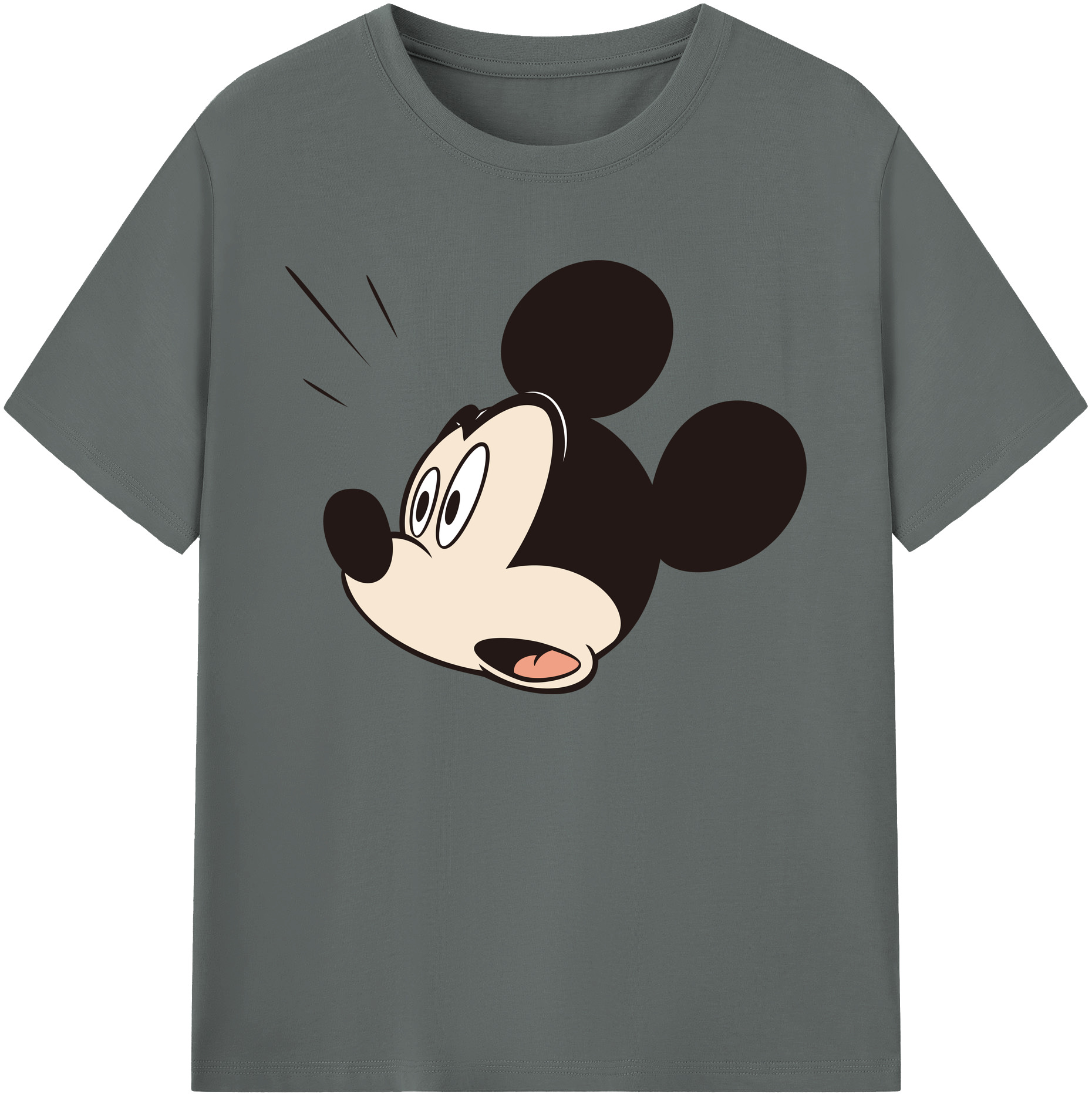 ミッキーマウス Mickey Mouse 綿100％ メンズ半袖Tシャツ｜肌触りやわらか＆通気性